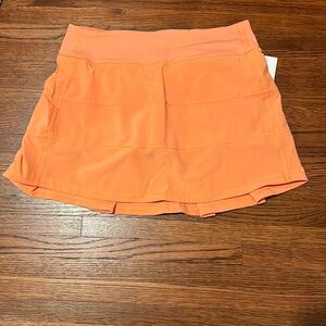 NWT Lululemon Pace Rival Skirt Golden Apricot